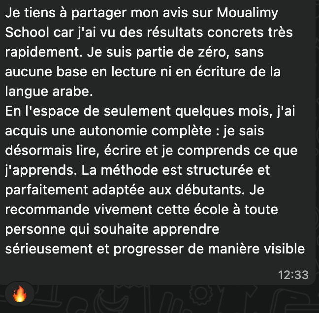 Témoignage élève